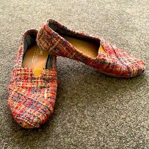 Colorful Textured Toms Slip-on Shoes
